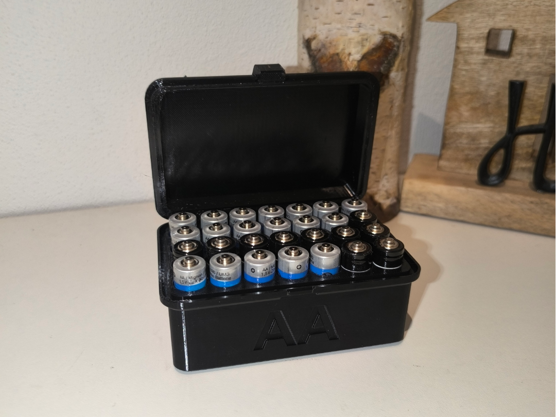 AA Box Klappdeckel /Flip‑Lid Battery 28 Batteries