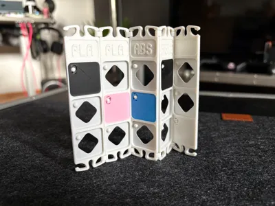 Bambu Filament Swatch Booklet Organizer 