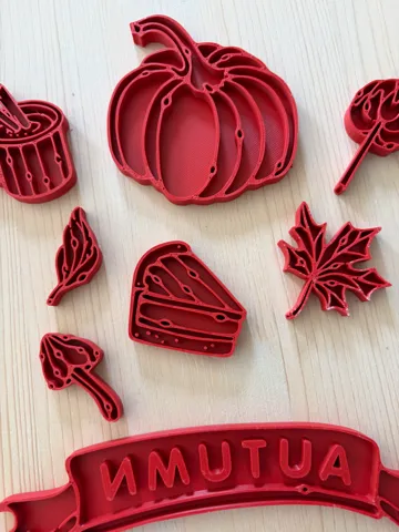 Cortador para modelado: Stamps for autumn pottery clay ceramics — vista de referencia 2