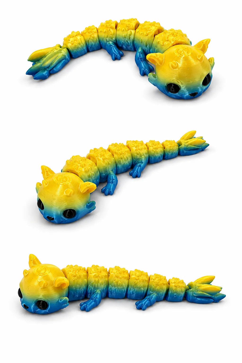 Spud Articulated Water-Dragon | Print-in-Place view 2