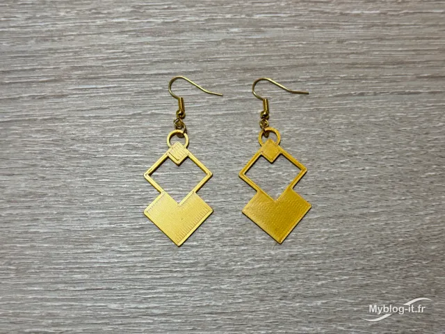 Boucle d'oreille cubic / Cubic earring