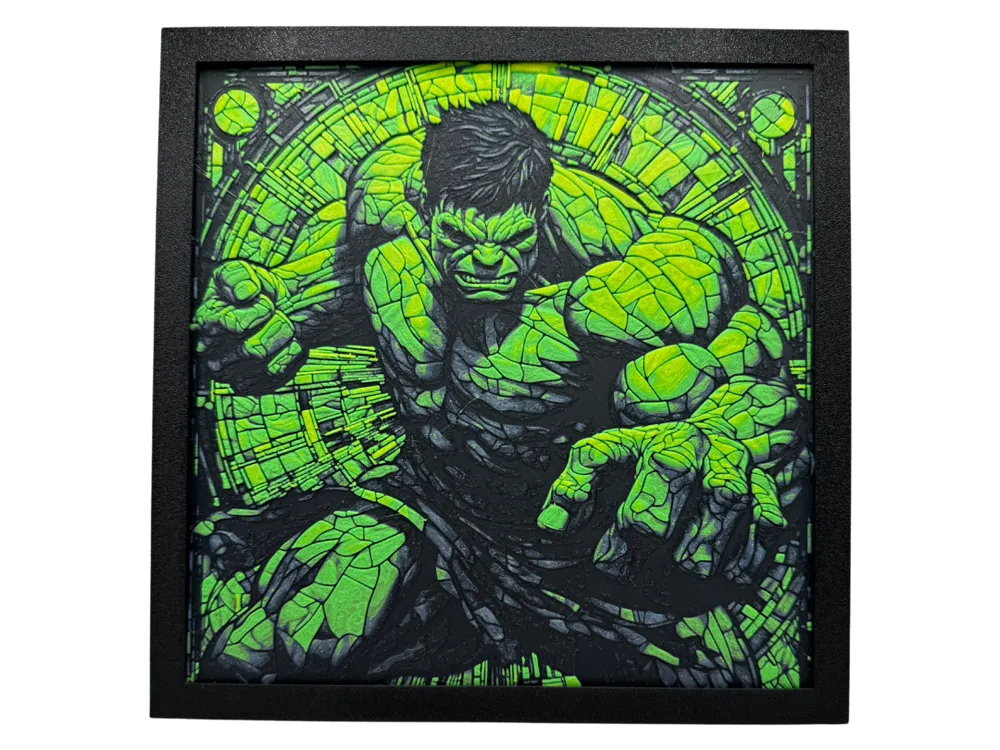 Hulk - Stained Glass Style