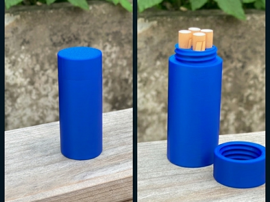 Mini Cigarette Tube – 4‑Slot - Cigarette Etui