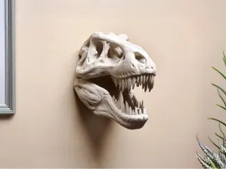 T-Rex Head Skull - Wall Art