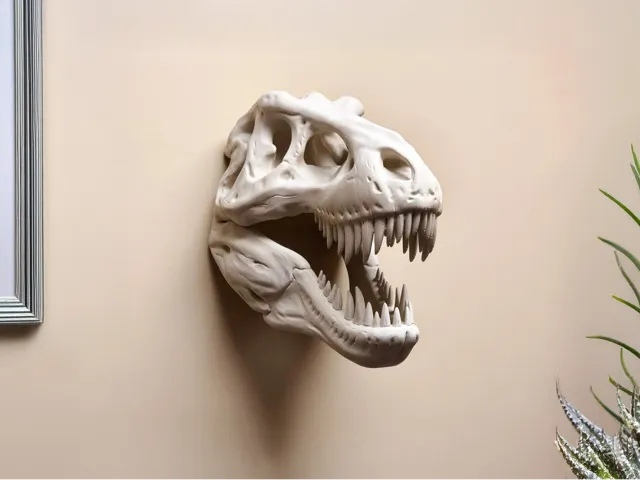 T-Rex Head Skull - Wall Art