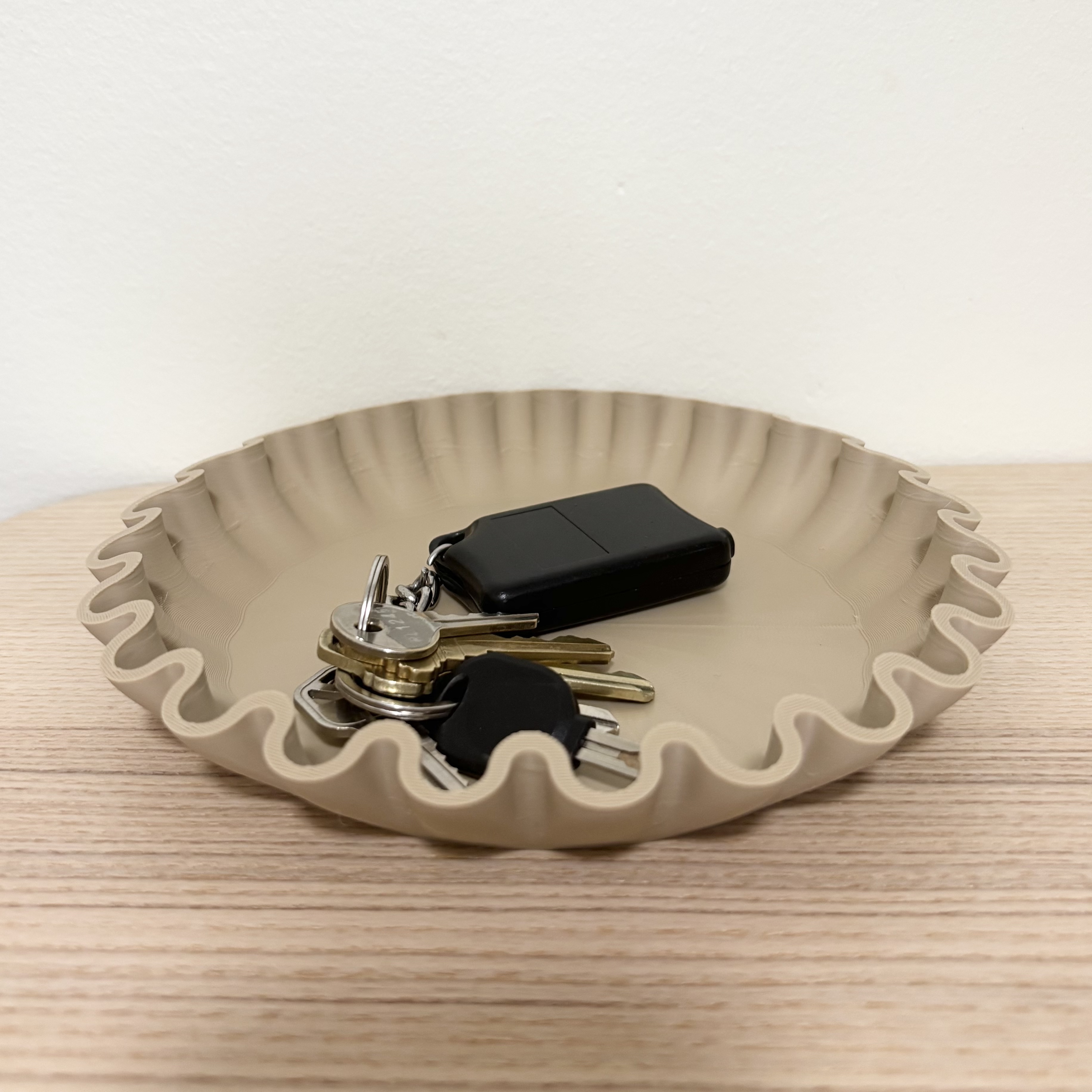 Miniatura 2 do modelo 3D 波浪钥匙托盘(Q_Craft)