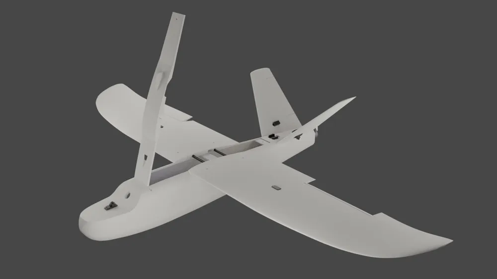Mini Skywalker Mini-Fat Fixed Wing V-Tail Single-Engine by user ...
