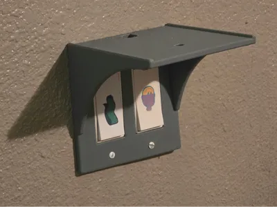 Double Outlet Shelf