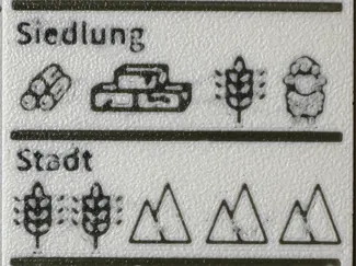 Siedler von Catan (Settlers) Baukosten-Karte