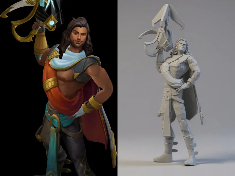 Akshan League of Legends 3D Model – Rogue Sentinel