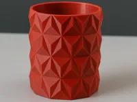 Pot prisme rouge moderne — photo 3