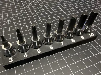 Icon 3/8" Drive Metric Hex-Bit Socket Organizer
