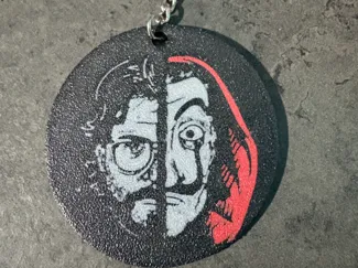 Portachiavi Il professore (la casa di carta/dali)