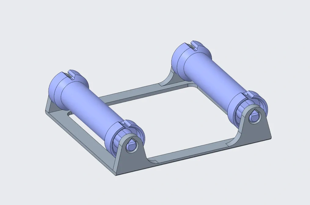 Miniatura 2 do modelo 3D 耗材密封箱支架、干燥箱支架（适用于12L米桶，可放两卷耗材）