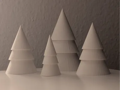Minimalistic Christmas Trees