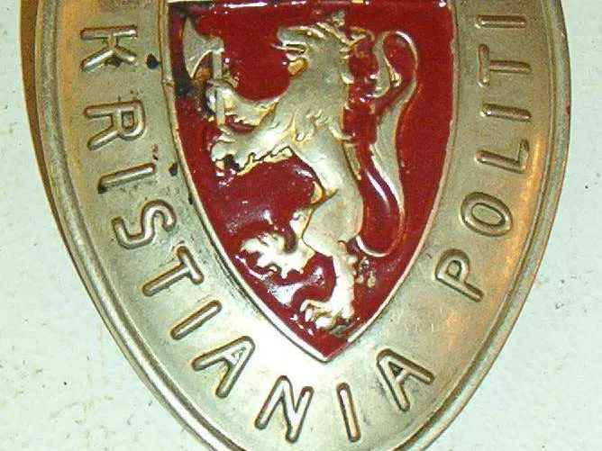 Politiskilt / Police badge Norway