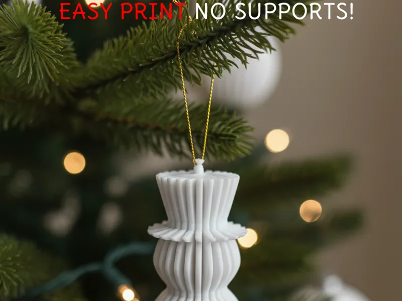 The 90-Minute No-Support Art Deco Snowman