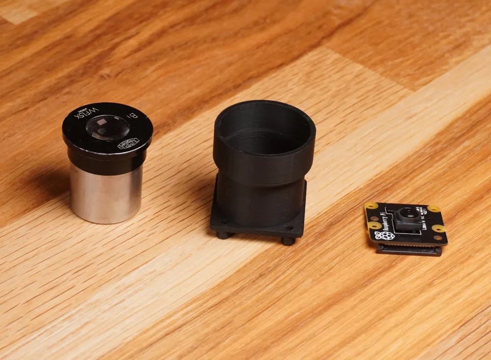 Pi Camera Module v2 to Olympus Eyepiece by stacksmashing - MakerWorld