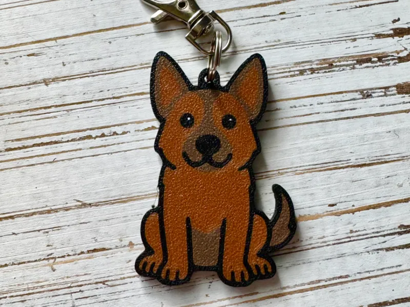 German Shepherd Keychain