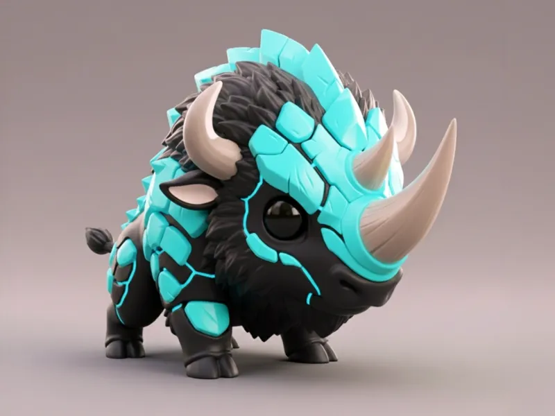 Chibi Rhino-Bison