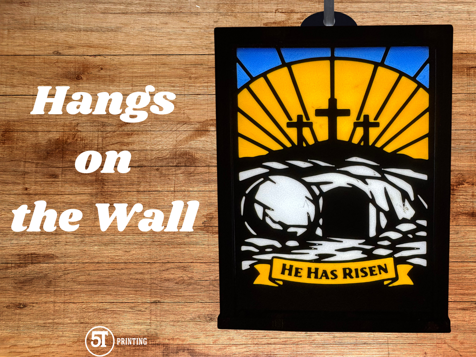 Easter Empty Tomb light (swappable glass)