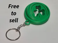 Porte-clés fidget trèfle porte-bonheur — photo 2