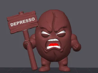 DEPROSSO Coffee Bean Keychain