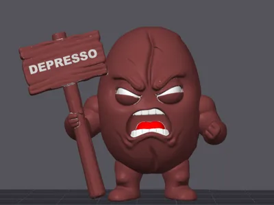 DEPROSSO Coffee Bean Keychain