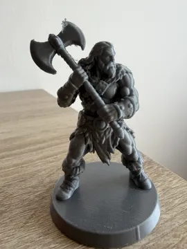 Modelo para impresión 3D: Barbarian — vista de referencia 3