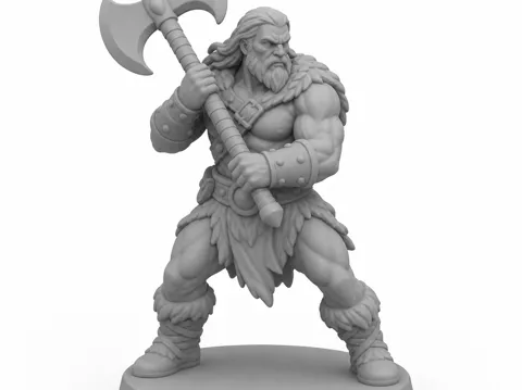 Modelo para impresión 3D: Barbarian — referencia de MakerWorld