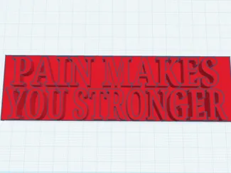 Pain makes you stronger- Motivation