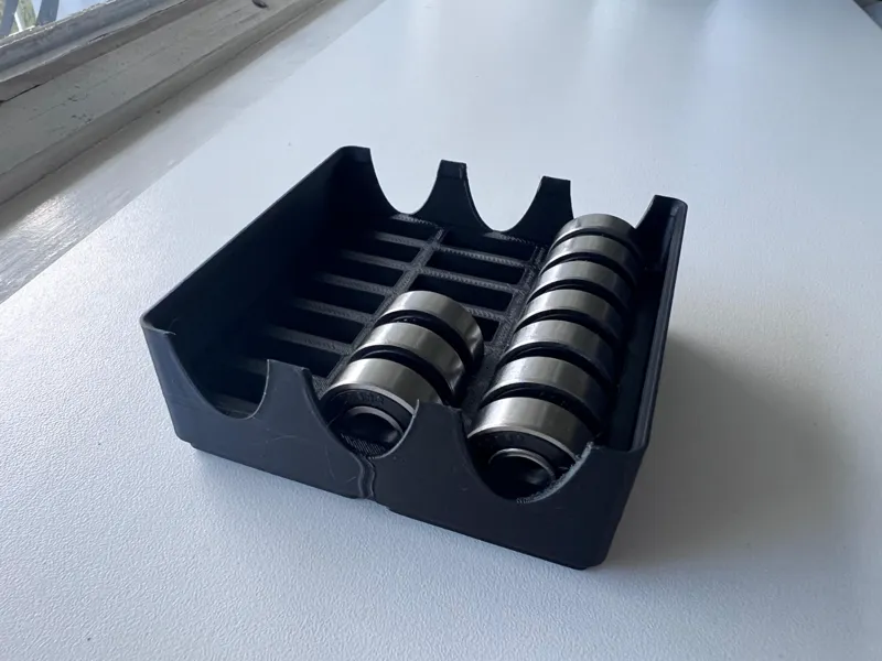 Low cost 608 Bearing Gridfinity Bin