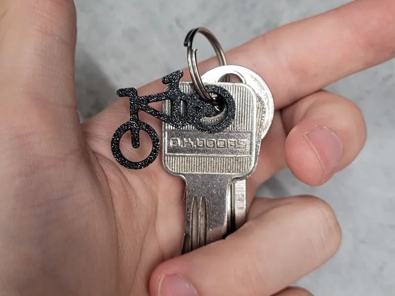 Tiny bike keychain