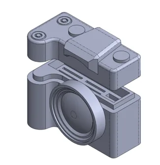 DSLR Camera themed SD and USB Storage Holder