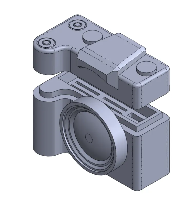DSLR Camera themed SD and USB Storage Holder