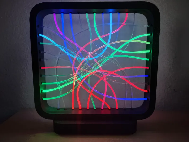 Fiber Optic LED Lamp - 10 x 11 LEDs