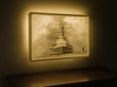 Historical Bismarck Battleship from 1940