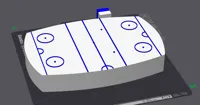 Ice hockey playing field 0.2mm layer, 2 walls, 8% infill