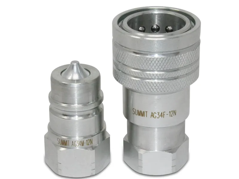 Hydraulic coupler  dust plug and cap