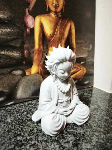 Letrero o emblema decorativo: Tanjiro Kamado Buddha – Meditierende Demon Slayer — vista de referencia 5