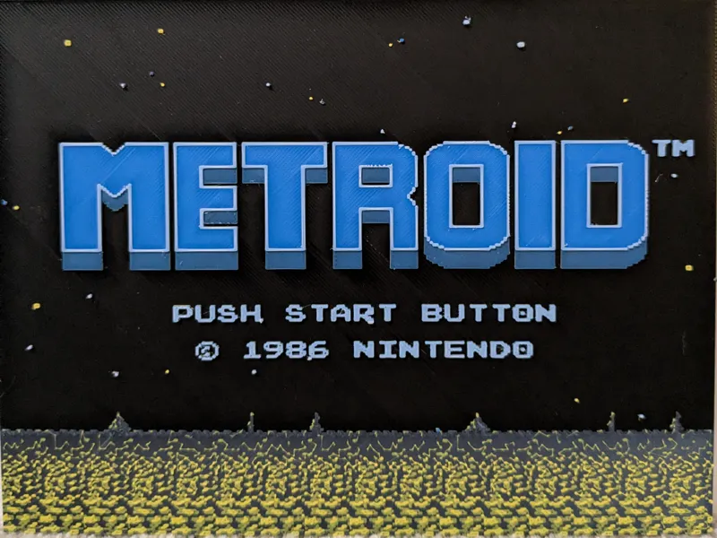 Metroid NES Title Screen