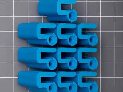 10 filament clips