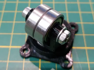 Caster swivel supported by ball bearings 608 626
