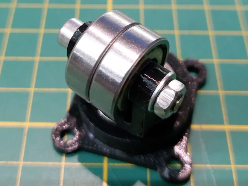 Caster swivel supported by ball bearings 608 626