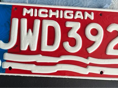 Scanned Number Plate Michigan