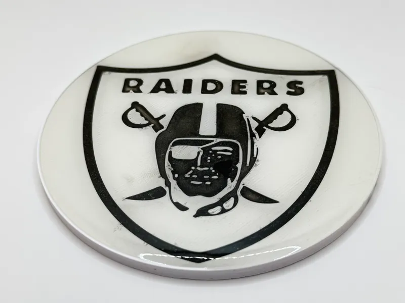 Las Vegas Riders cup coaster epoxy pour