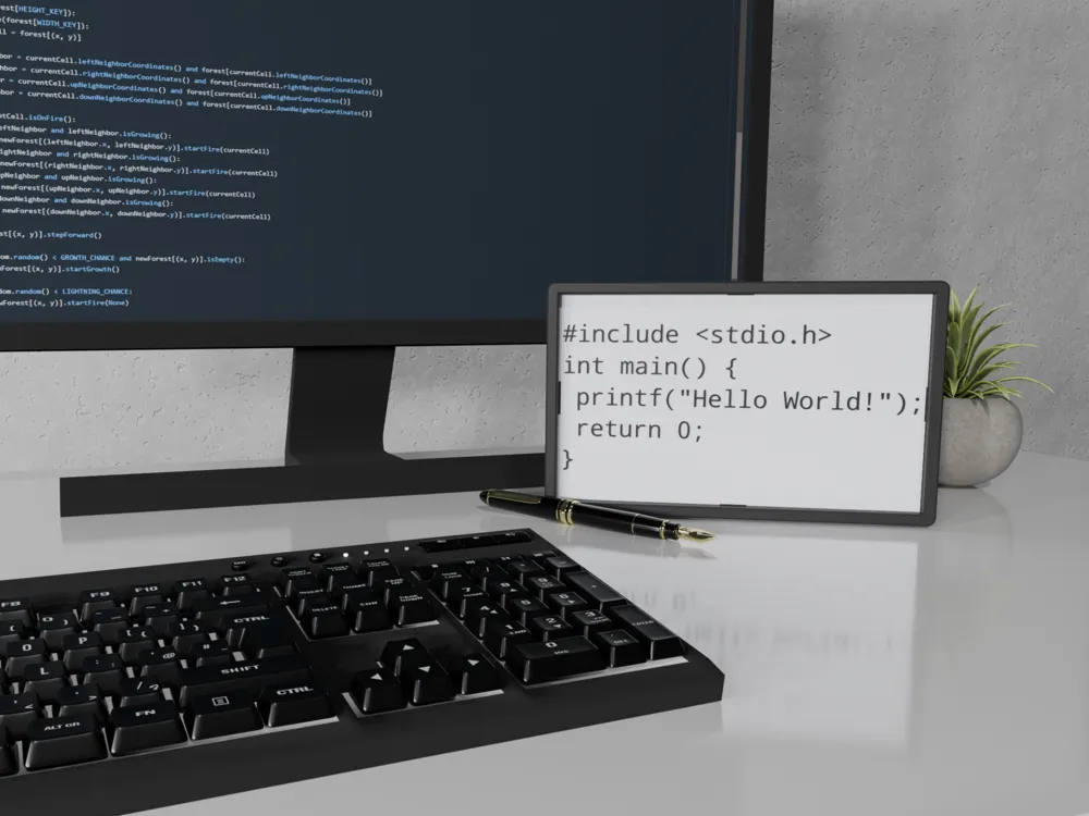 Hello World Code - C by prints charming - MakerWorld