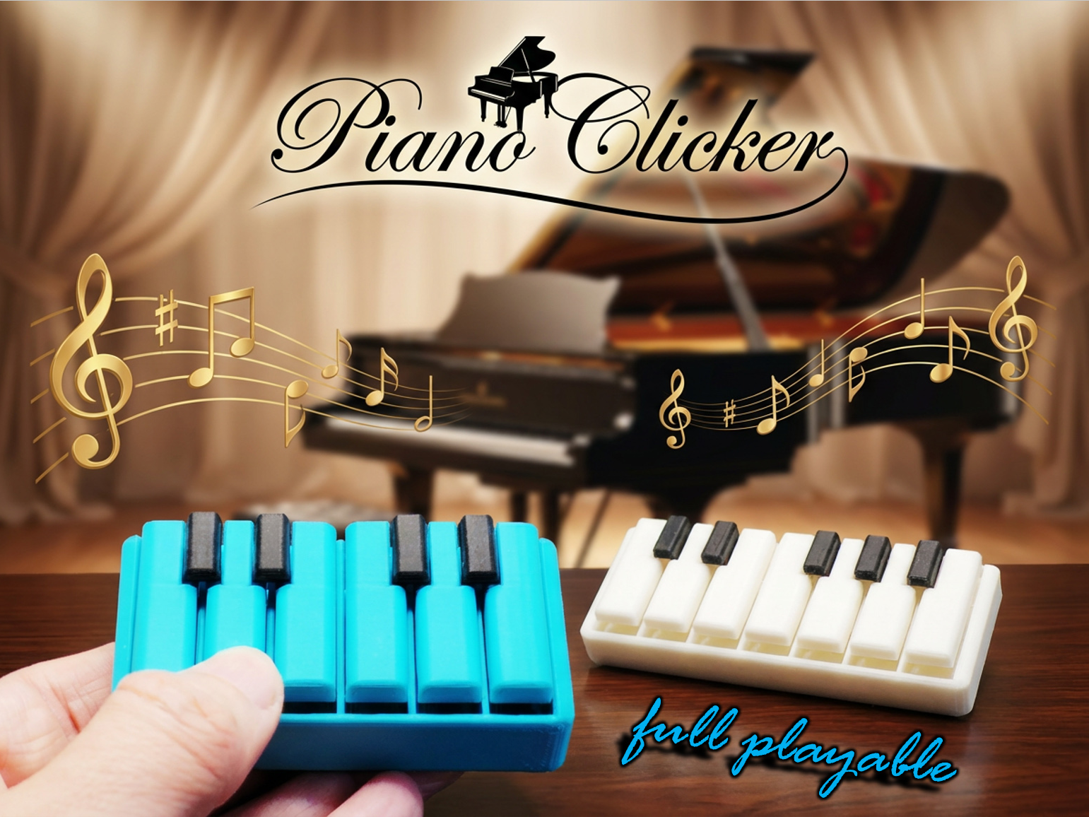 Piano Clicker - full playable - 7 note scale