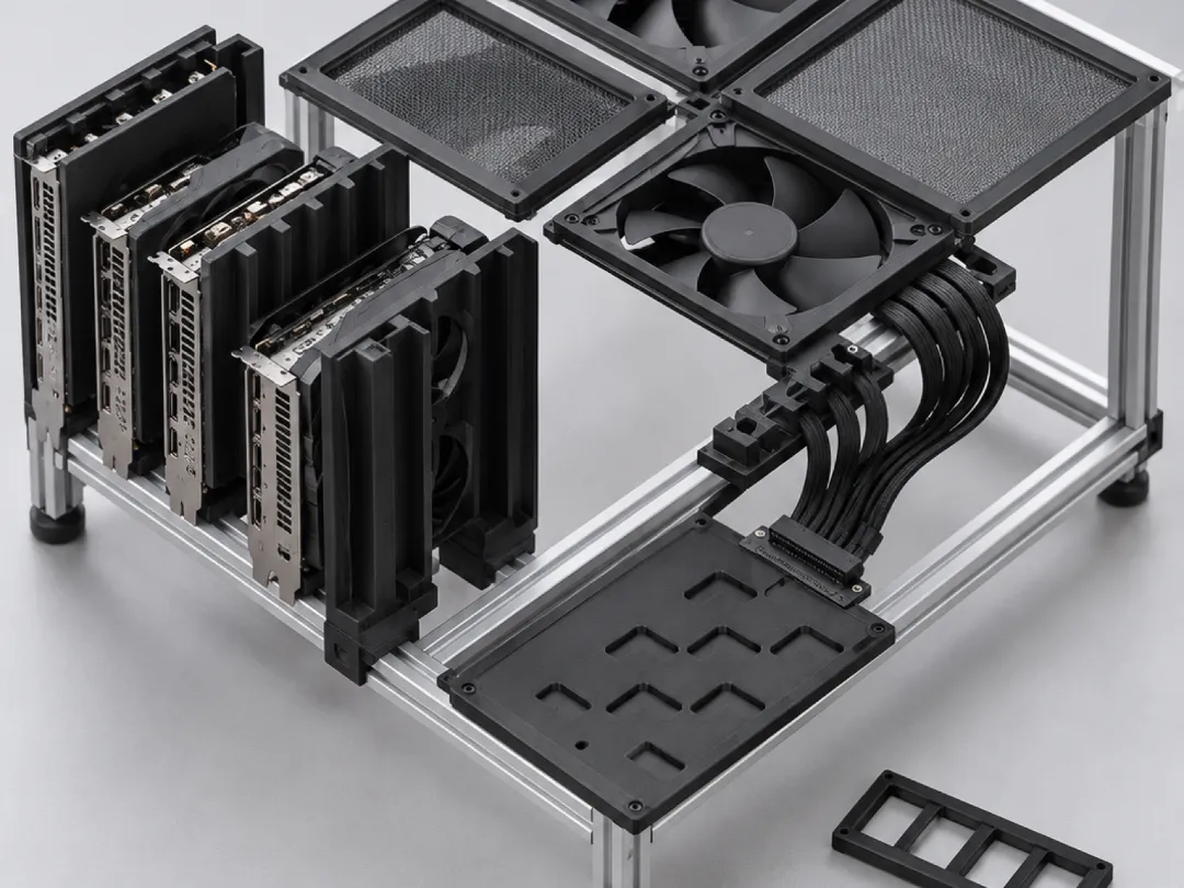 Plate Metal Riser GPU Wall PCIe Bulkhead for 2020 | 2020 Aluminum Extrusion GPU Wall ...