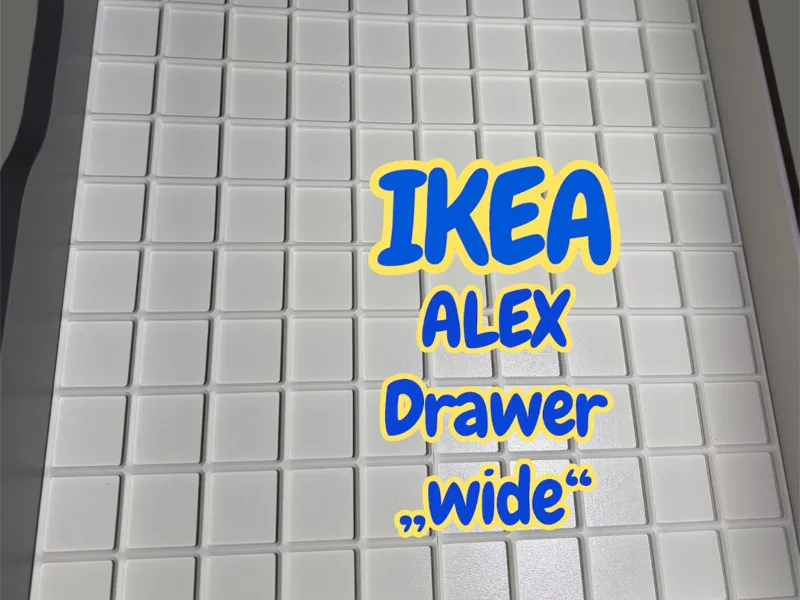 Gridfinity baseplate - IKEA ALEX drawer wide
